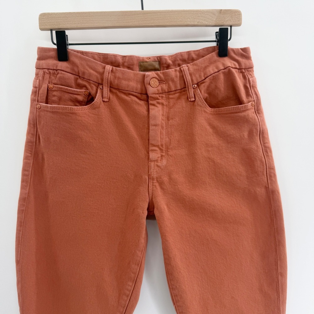 Mother The Looker Ankle Fray‎ in Coconut Shell Terracotta Size 29 - Picture 5 of 14